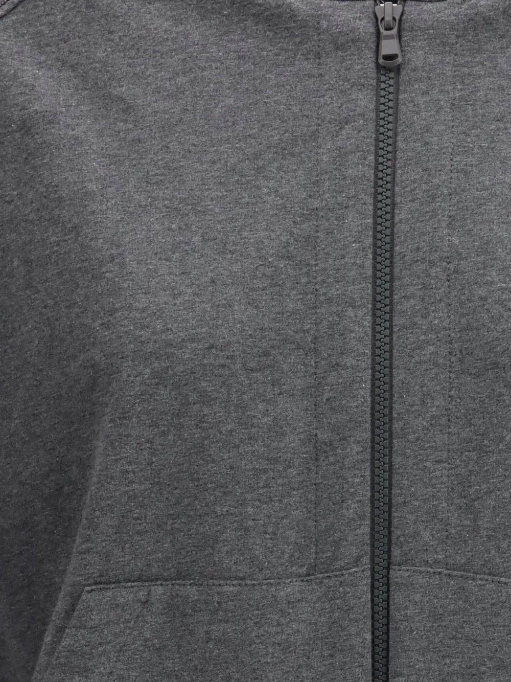 Brunello Cucinelli Zip Hooded Hoodie - Grey 