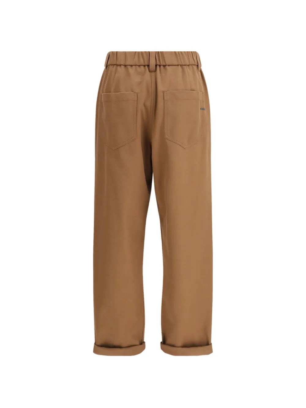 Brunello Cucinelli elasticated cuffed trousers - Marrone