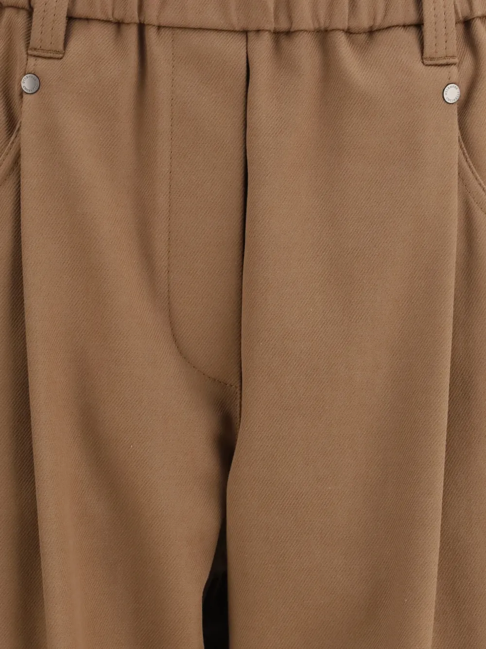 Brunello Cucinelli elasticated cuffed trousers - Bruin