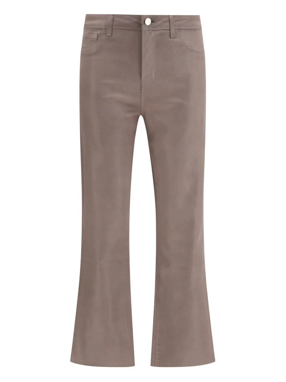 L'Agence Kendra mock pocket flared trousers | Brown | Image 1