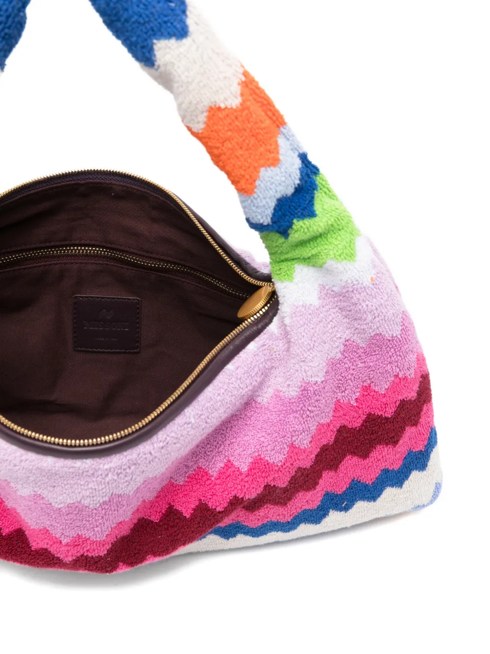 Missoni Shopper met zigzag handgreep Roze