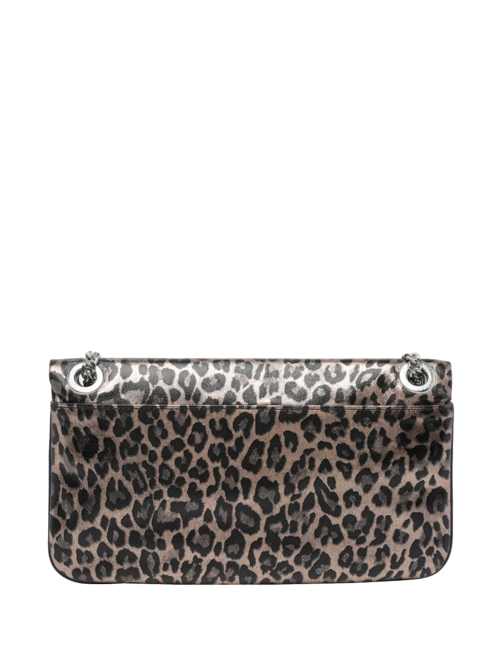 Zadig&Voltaire Rock Nano animal print chain shoulder bag - Beige