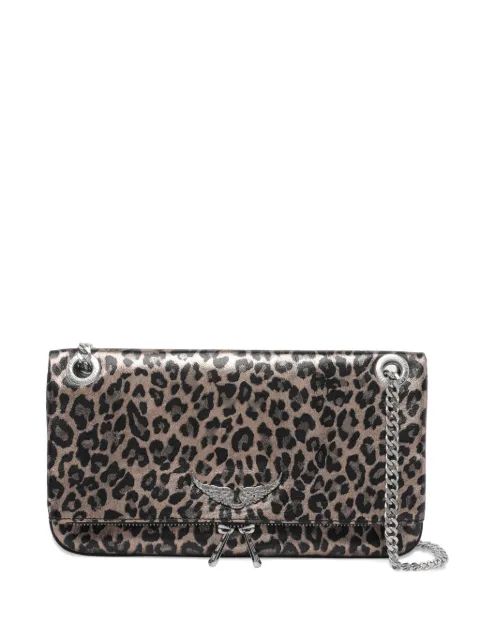 Zadig&Voltaire Rock II animal-print chain shoulder bag