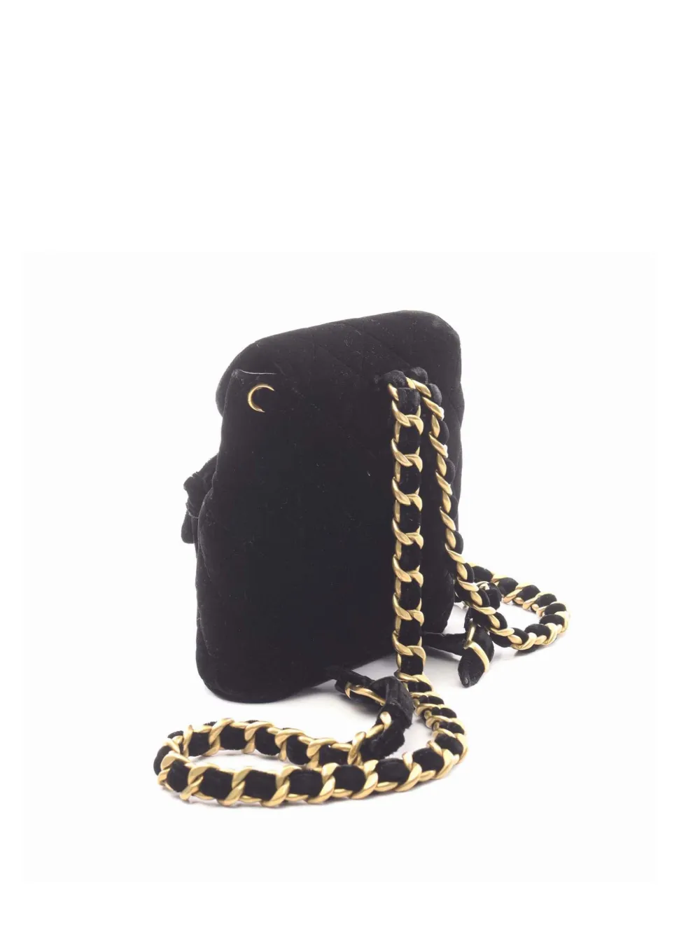  Chanel Pre-owned 1994-1996 Small Velvet Duma Backpack - Negro 