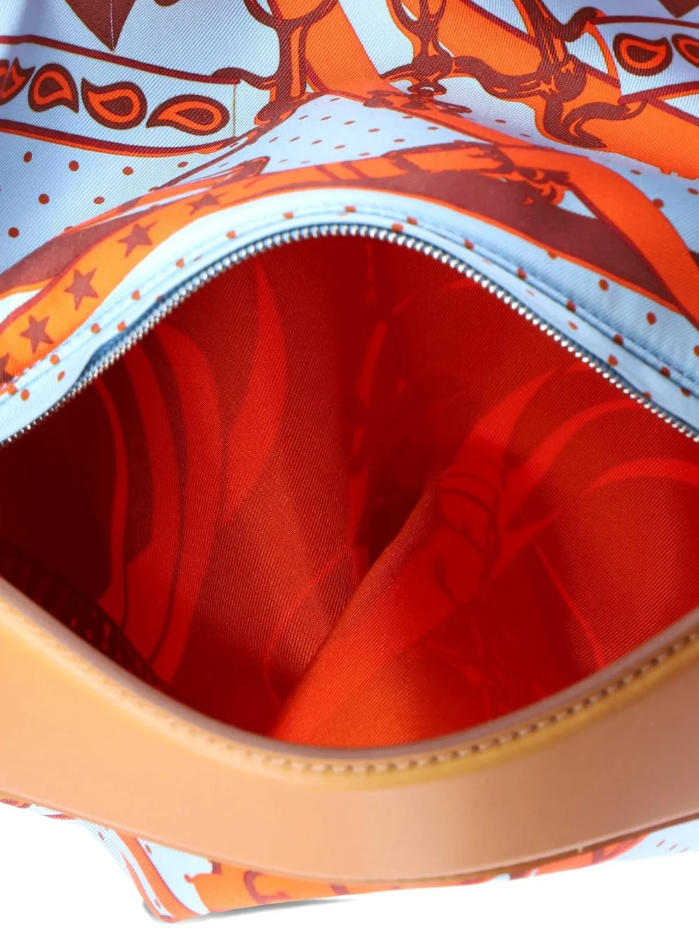 Balusoie Bag Printed Silk And Leather Shoulder Bag