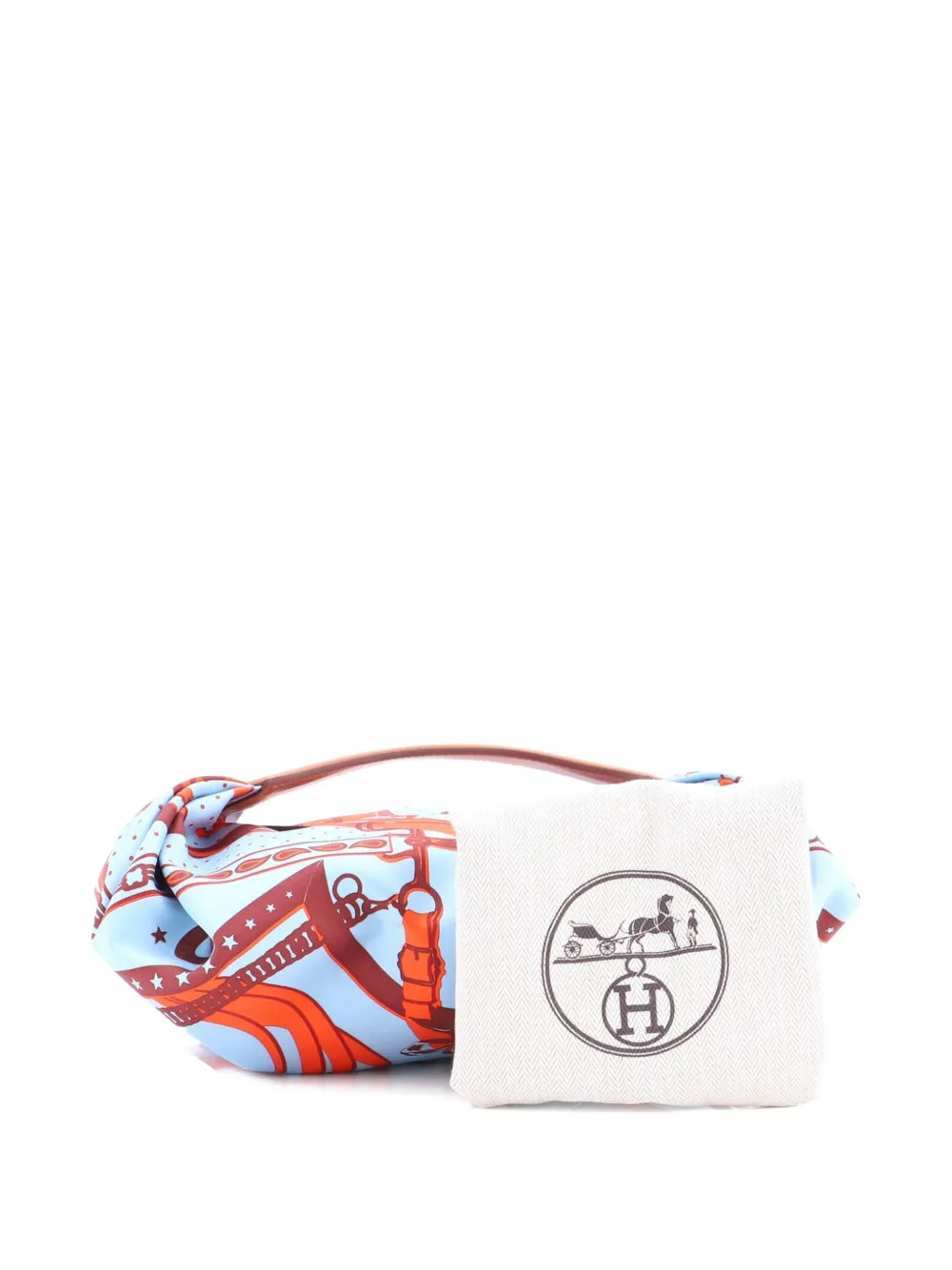 Balusoie Bag Printed Silk And Leather Shoulder Bag