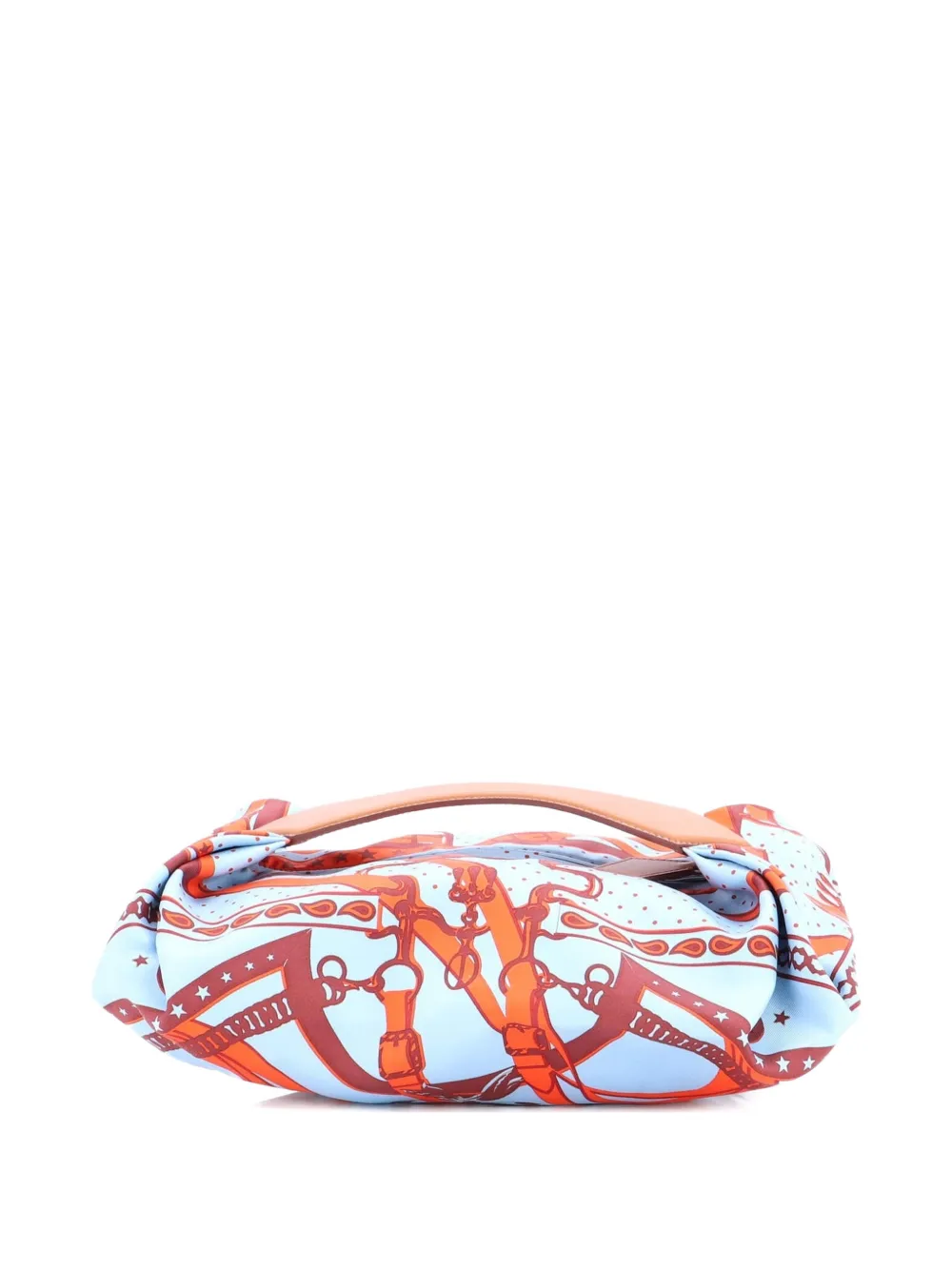 Balusoie Bag Printed Silk And Leather Shoulder Bag