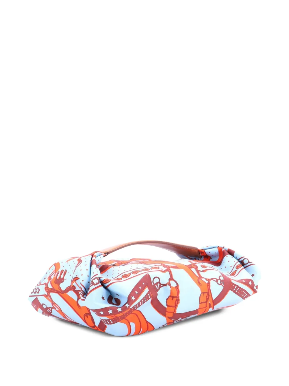 Balusoie Bag Printed Silk And Leather Shoulder Bag