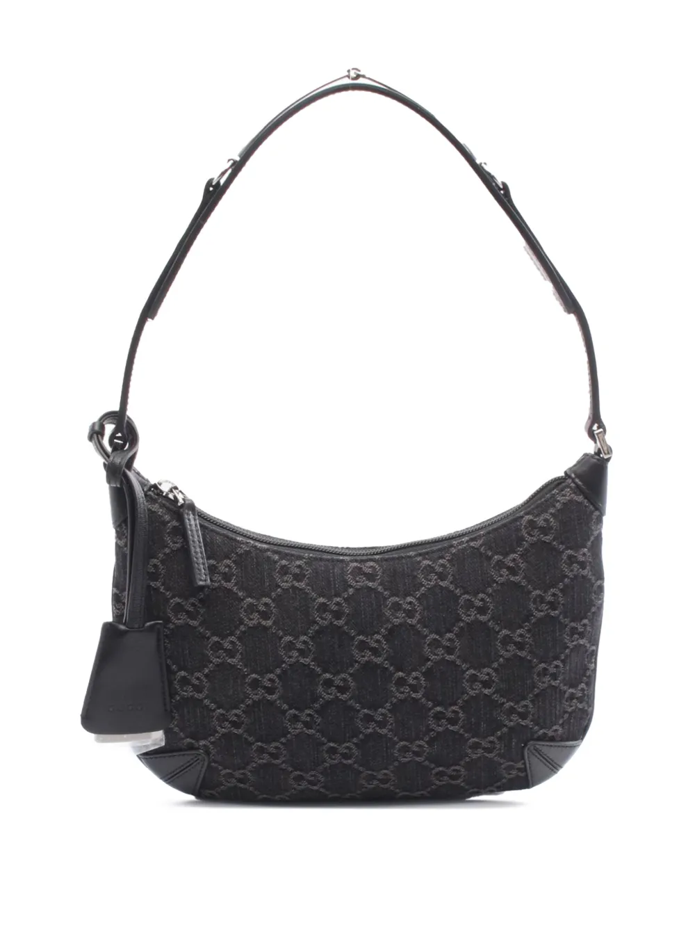 Gucci Pre-Owned 2016-2025 GG Denim Horsebit shoulder bag - Nero