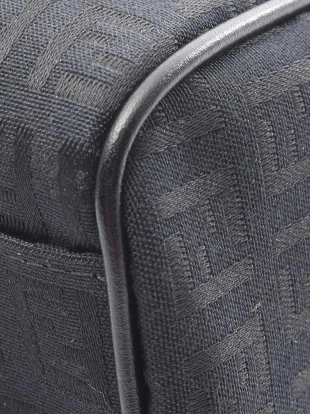  Fendi Pre-owned 2010-2025 Zucchino Canvas Boston Bag - Blue 
