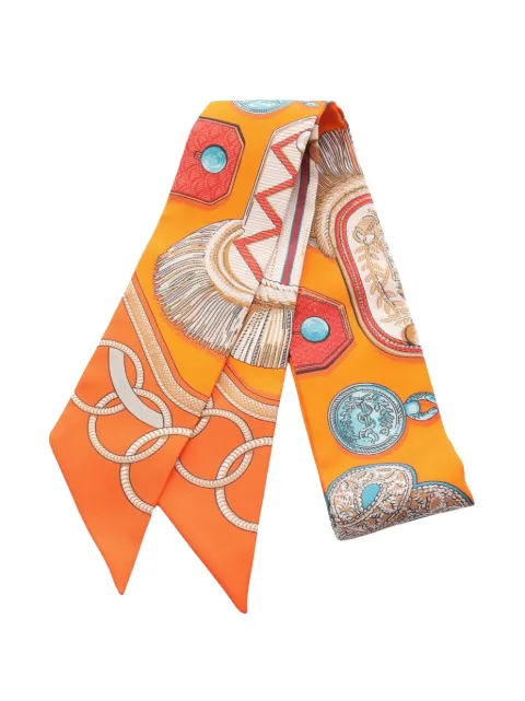 Hermès Pre-Owned 2010-2025 Epaulettes Silk Twilly Scarf scarves