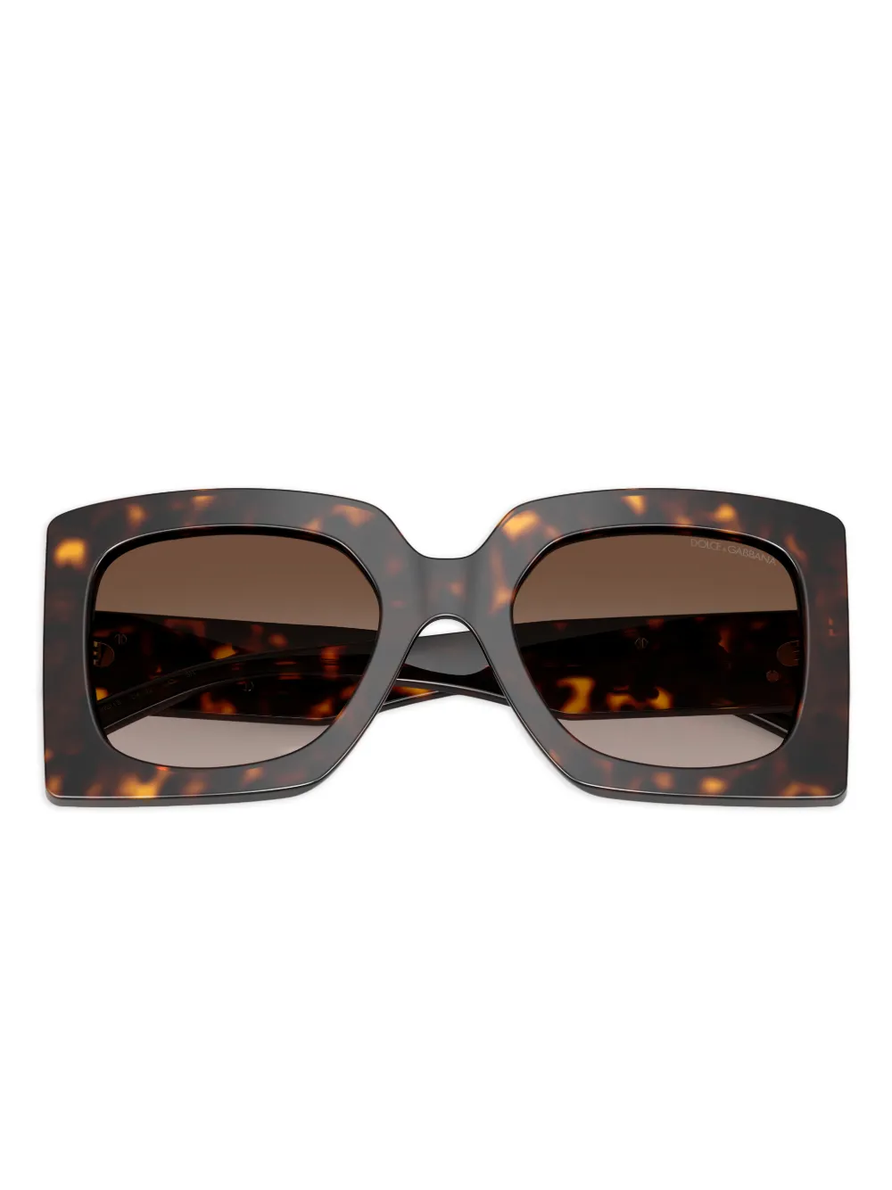 Dolce & Gabbana Eyewear Zonnebril met vierkant montuur Bruin