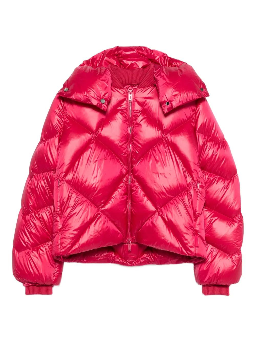 Add Piumino trapuntato con cappuccio - Rosa