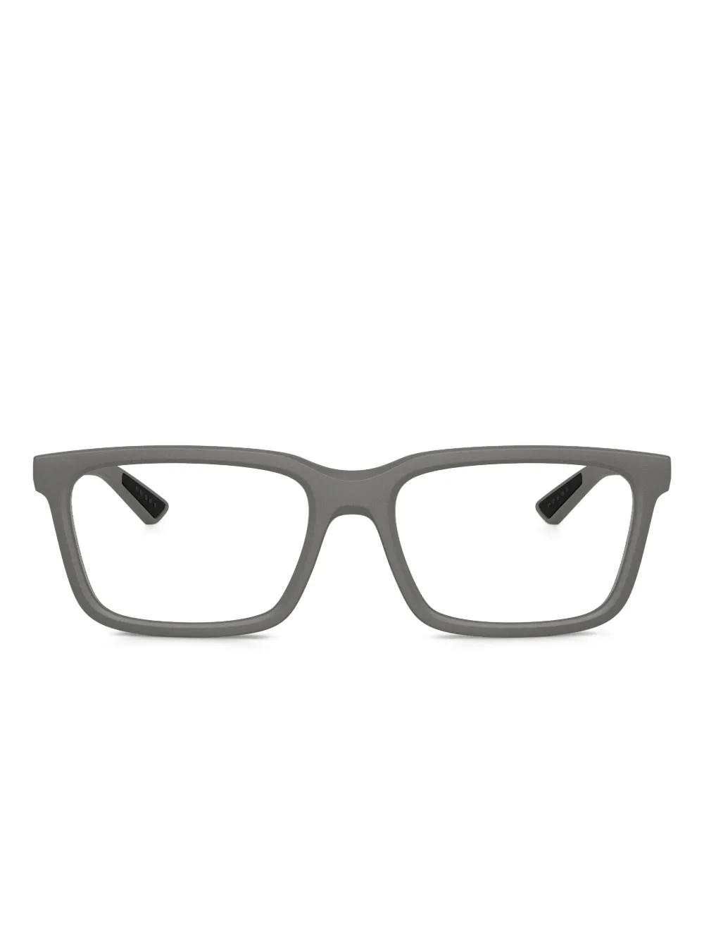 Prada Linea Rossa Brille mit eckigem Gestell - Grau