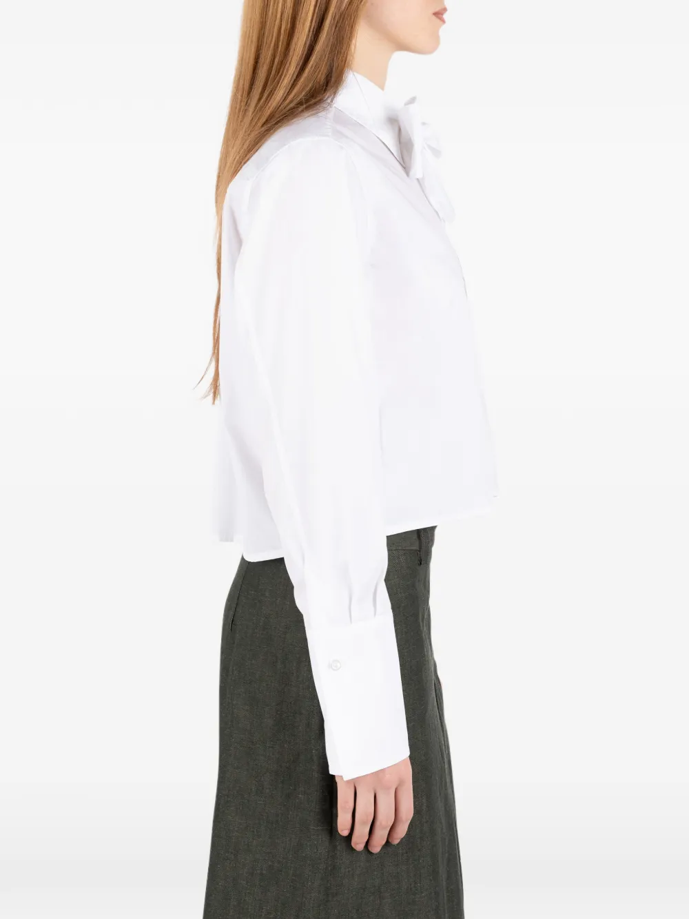 Bow-Detail Cotton Shirt