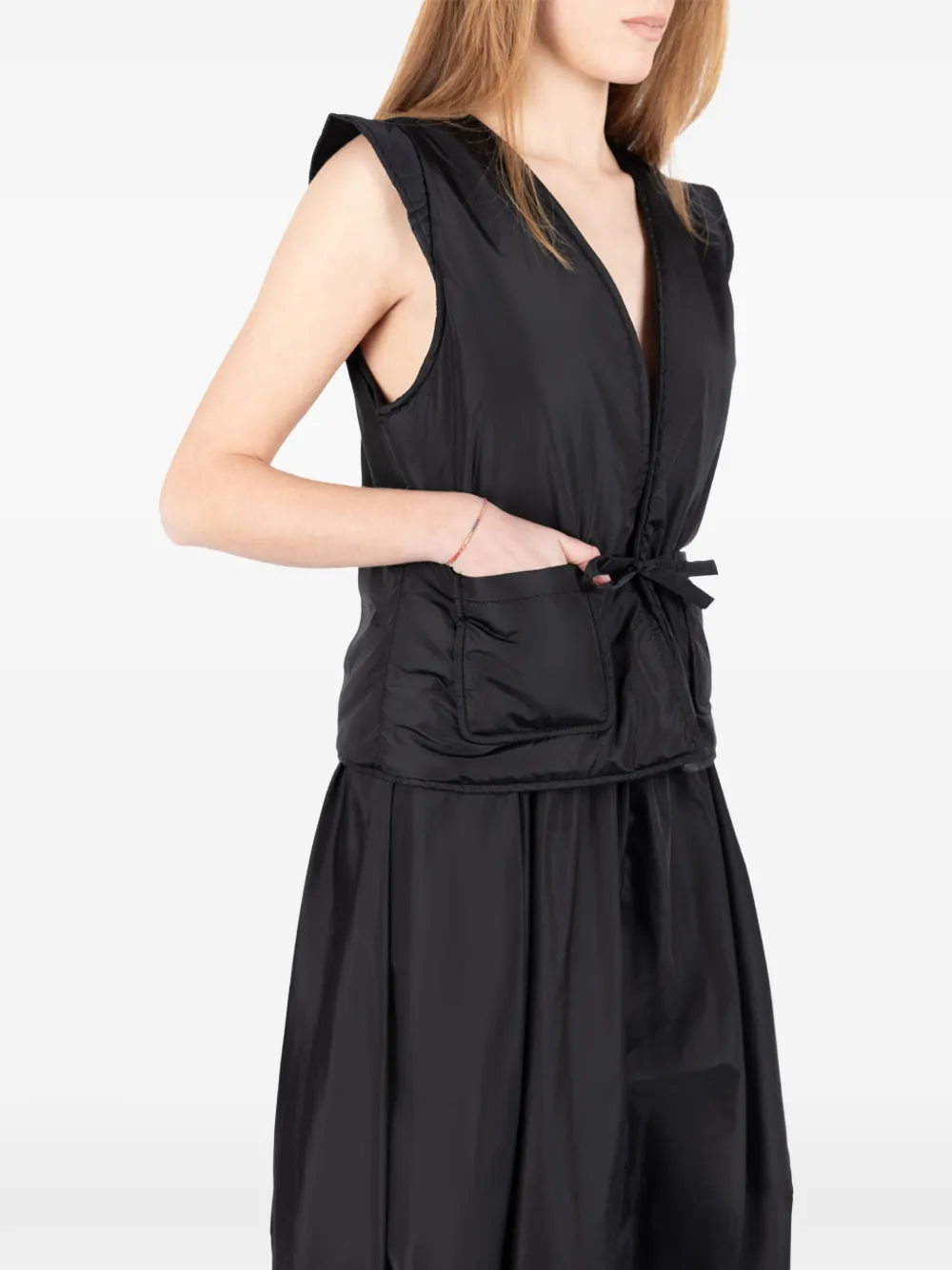 Société Anonyme Gilet met gestrikt detail Zwart