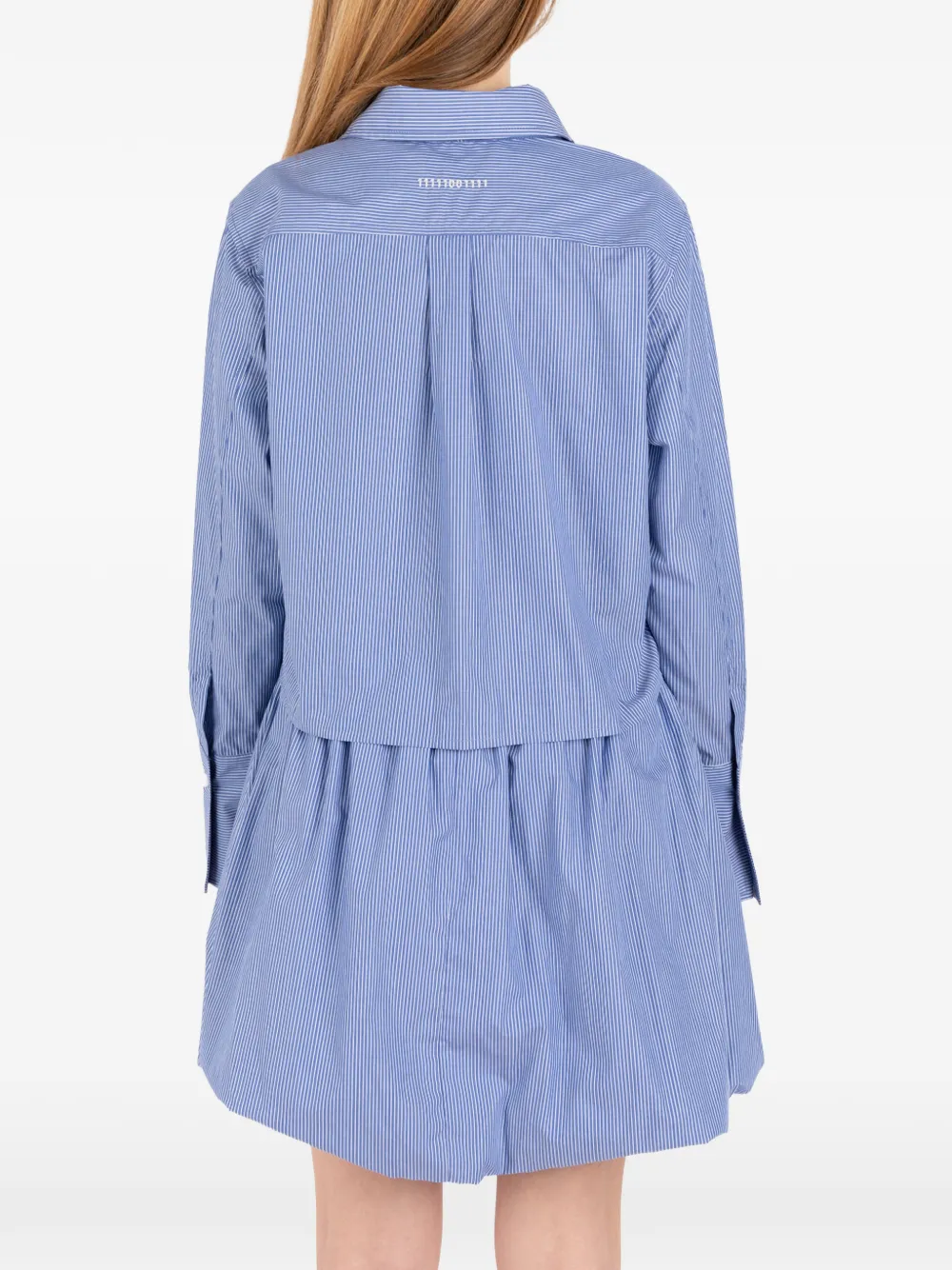 Société Anonyme Gestreepte blouse met strikdetail Blauw