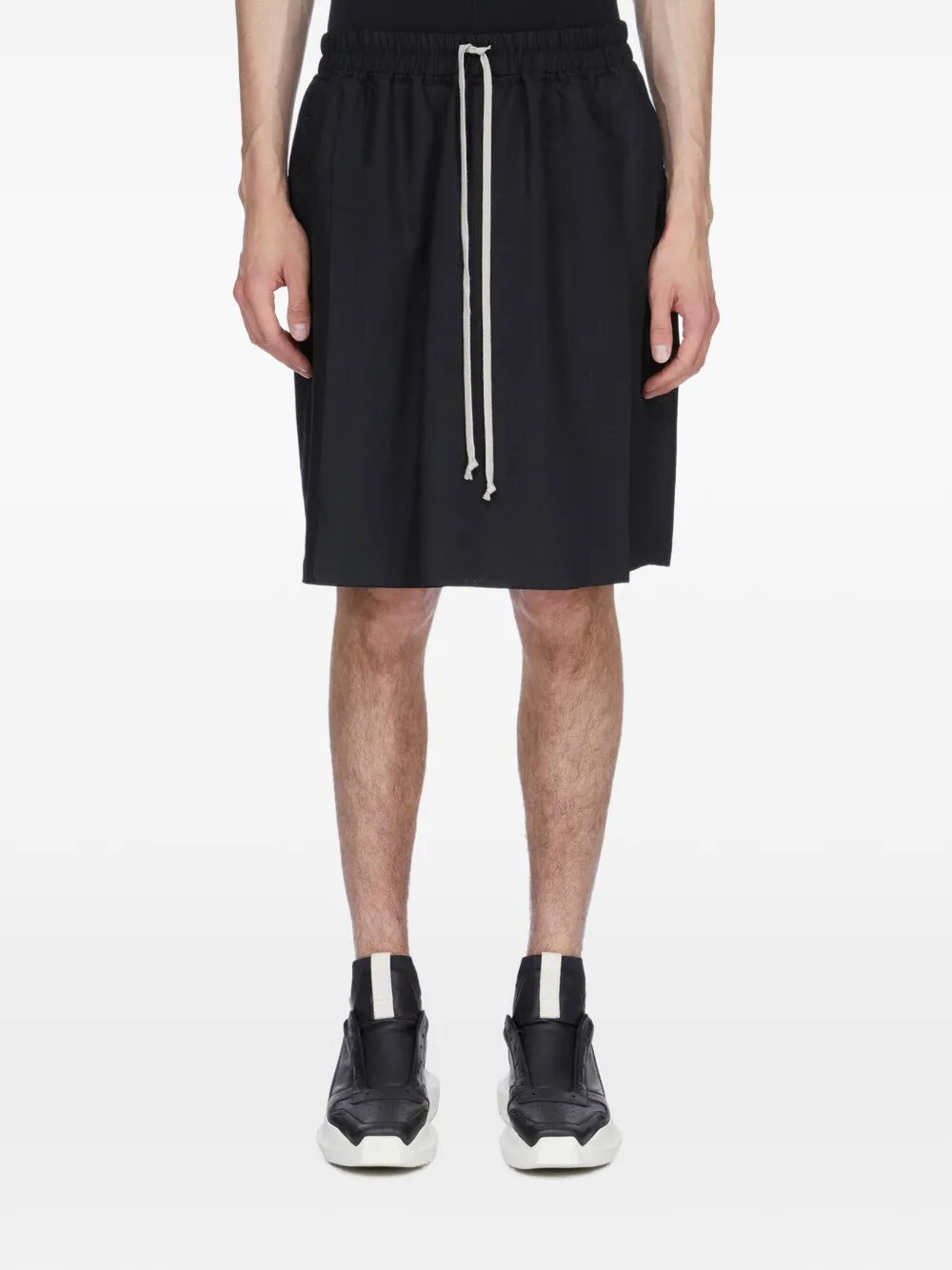 Rick Owens drawstring-waistband shorts - Schwarz