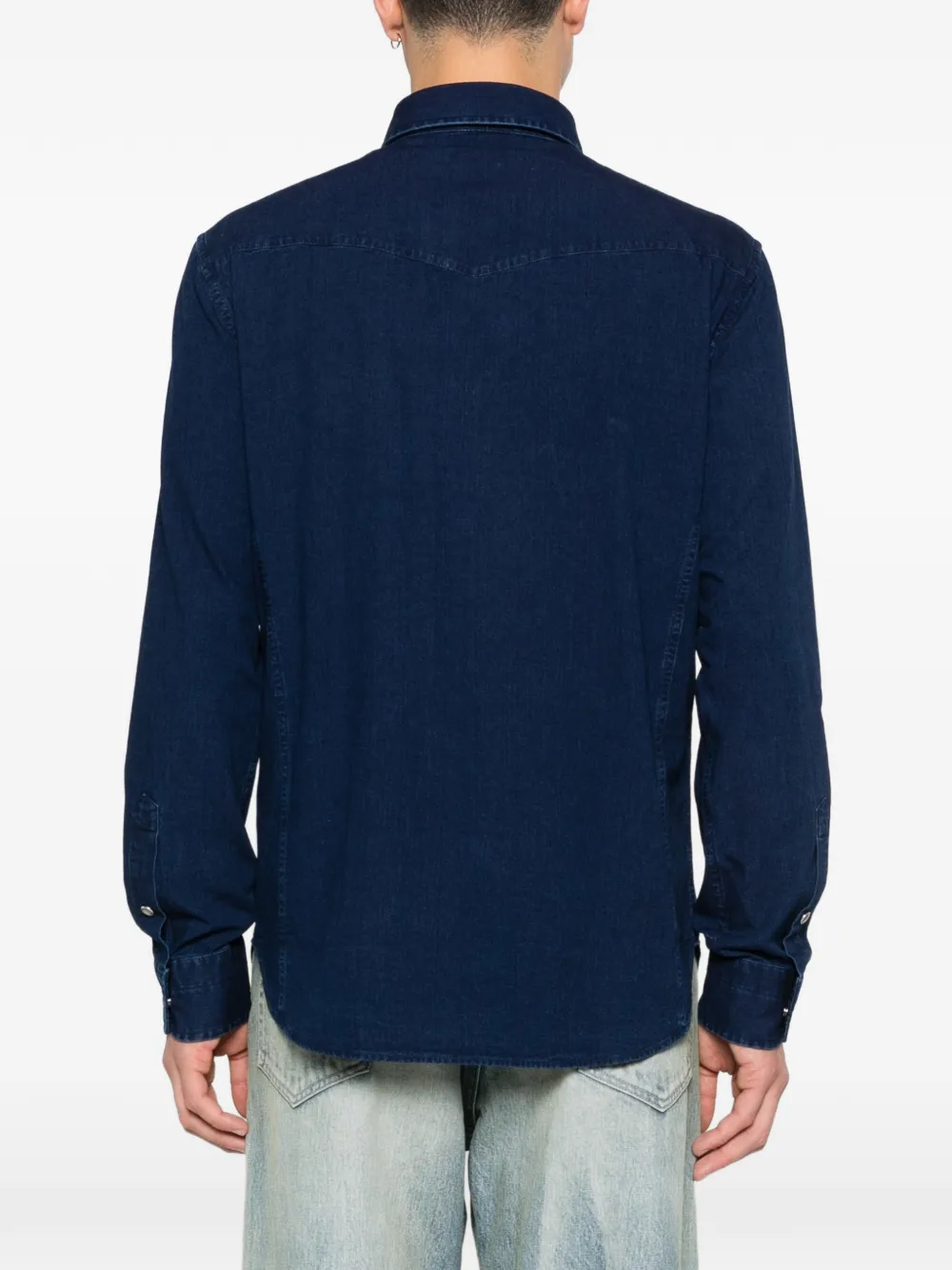 TOM FORD Overhemd met borstzak Blauw