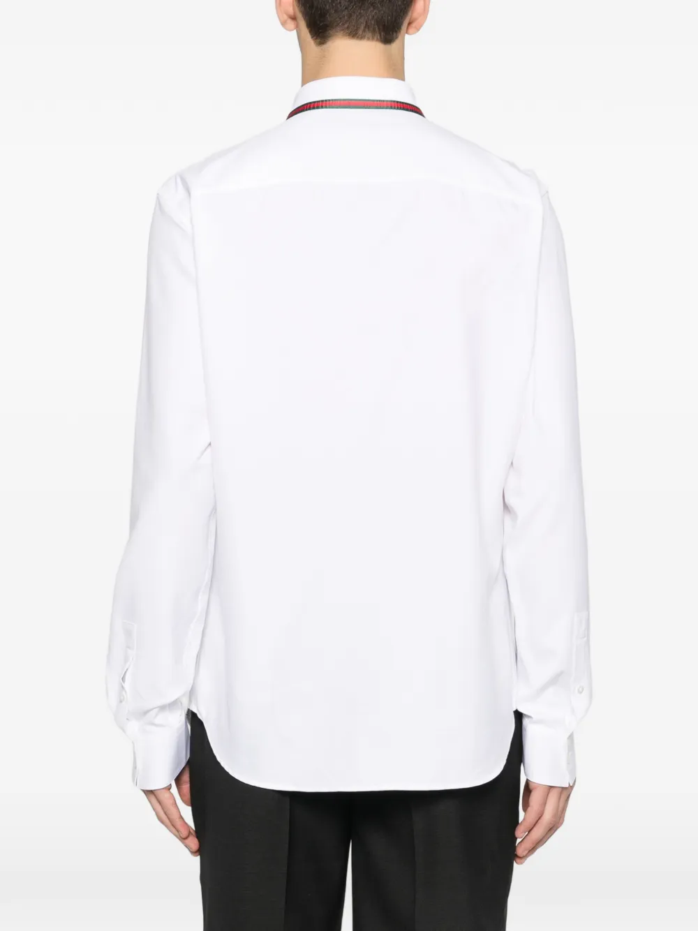 Gucci Poloshirt met gestreepte kraag Wit