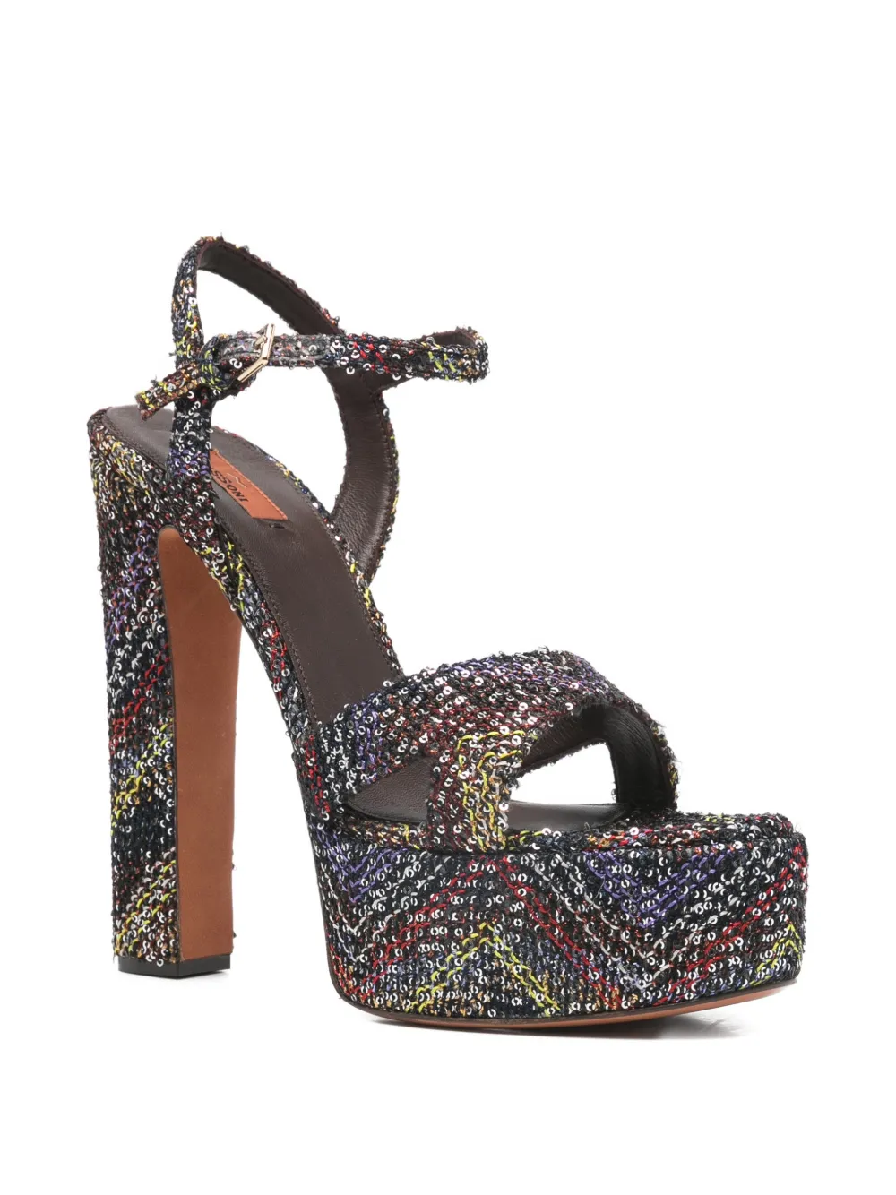 Missoni Angela platform heel sandals Zwart