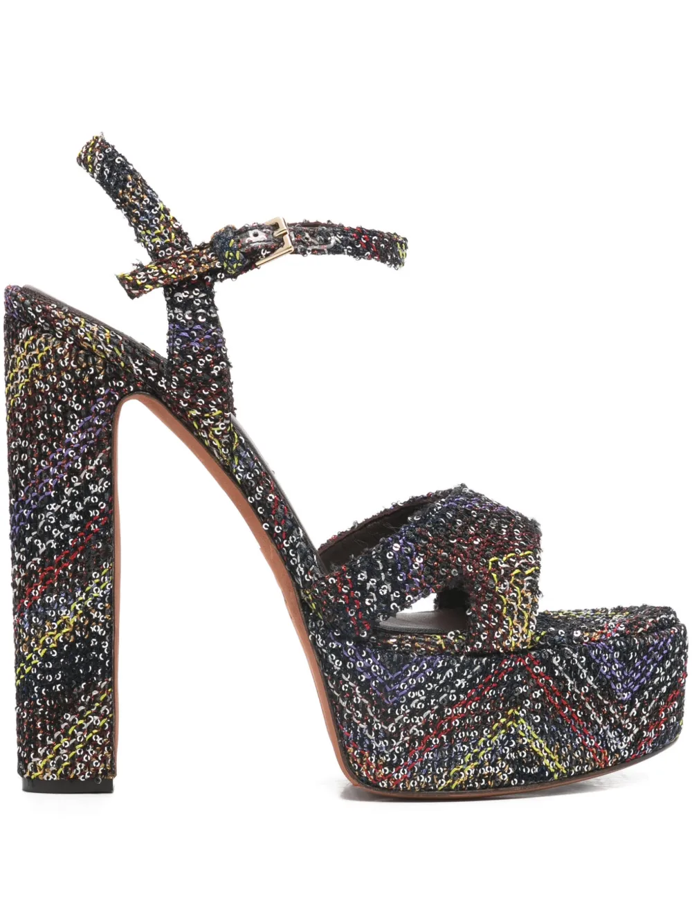 Missoni Angela platform heel sandals - Nero