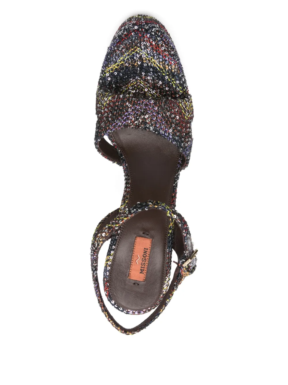 Missoni Angela platform heel sandals Zwart