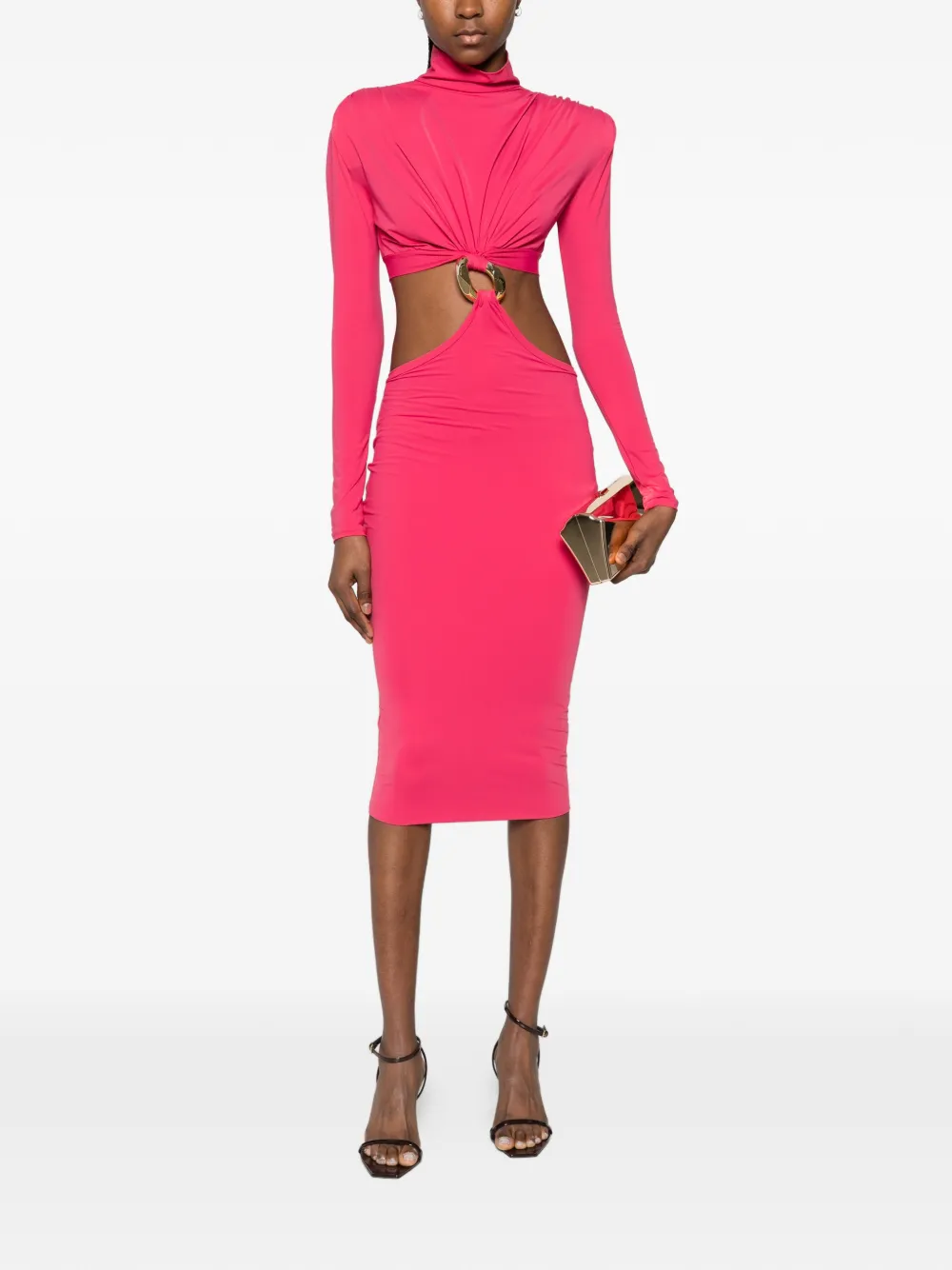 Cut-Out Chain-Link Dress