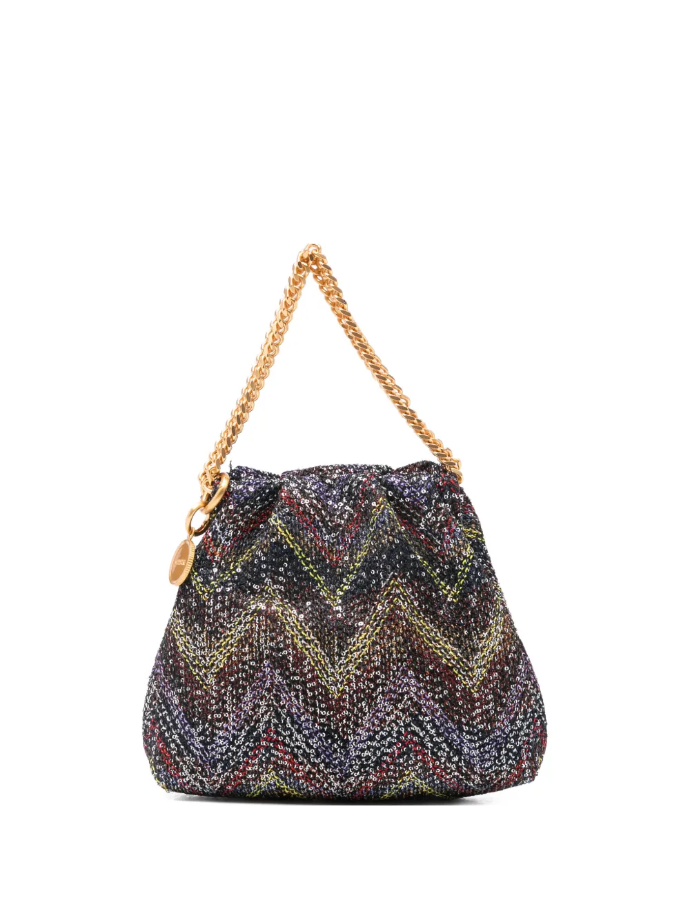 Missoni chevron chain-strap mini bag - Nero