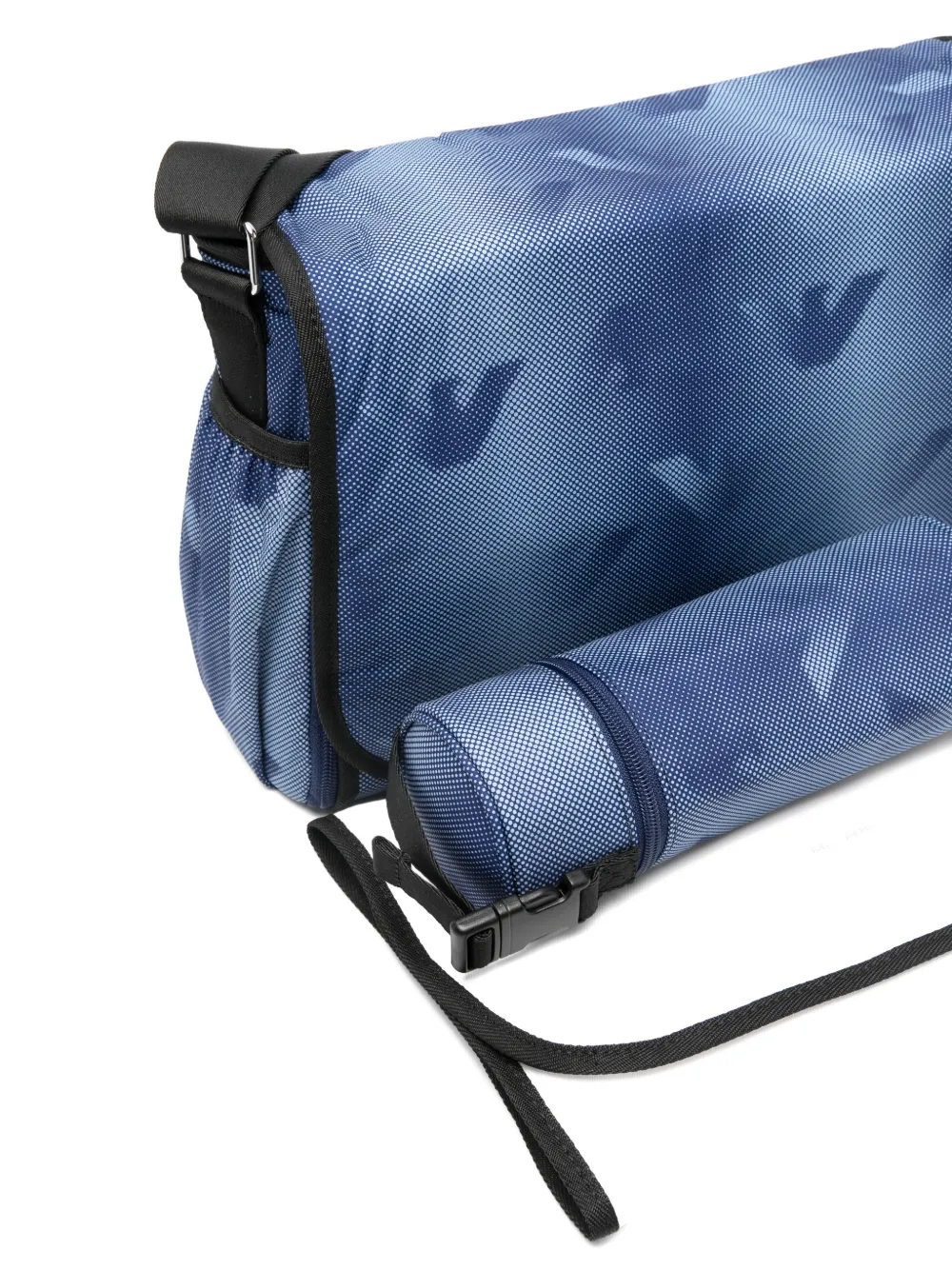  Emporio Armani Kids Bolso Cambiador Con Logo Estampado - Azul 
