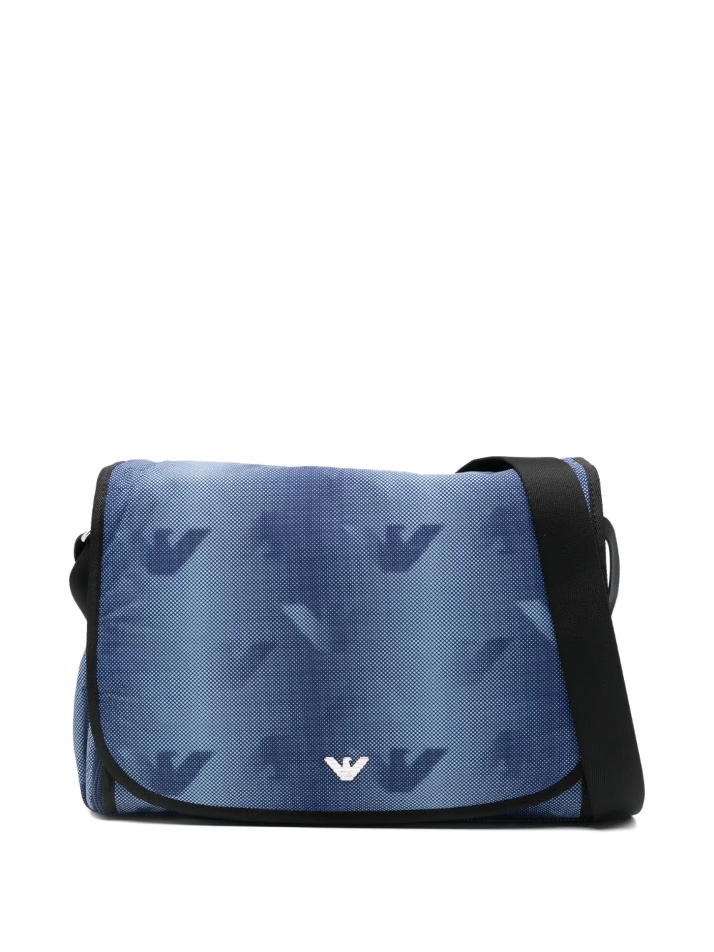 Emporio Armani Kids logo-print changing bag - Blu