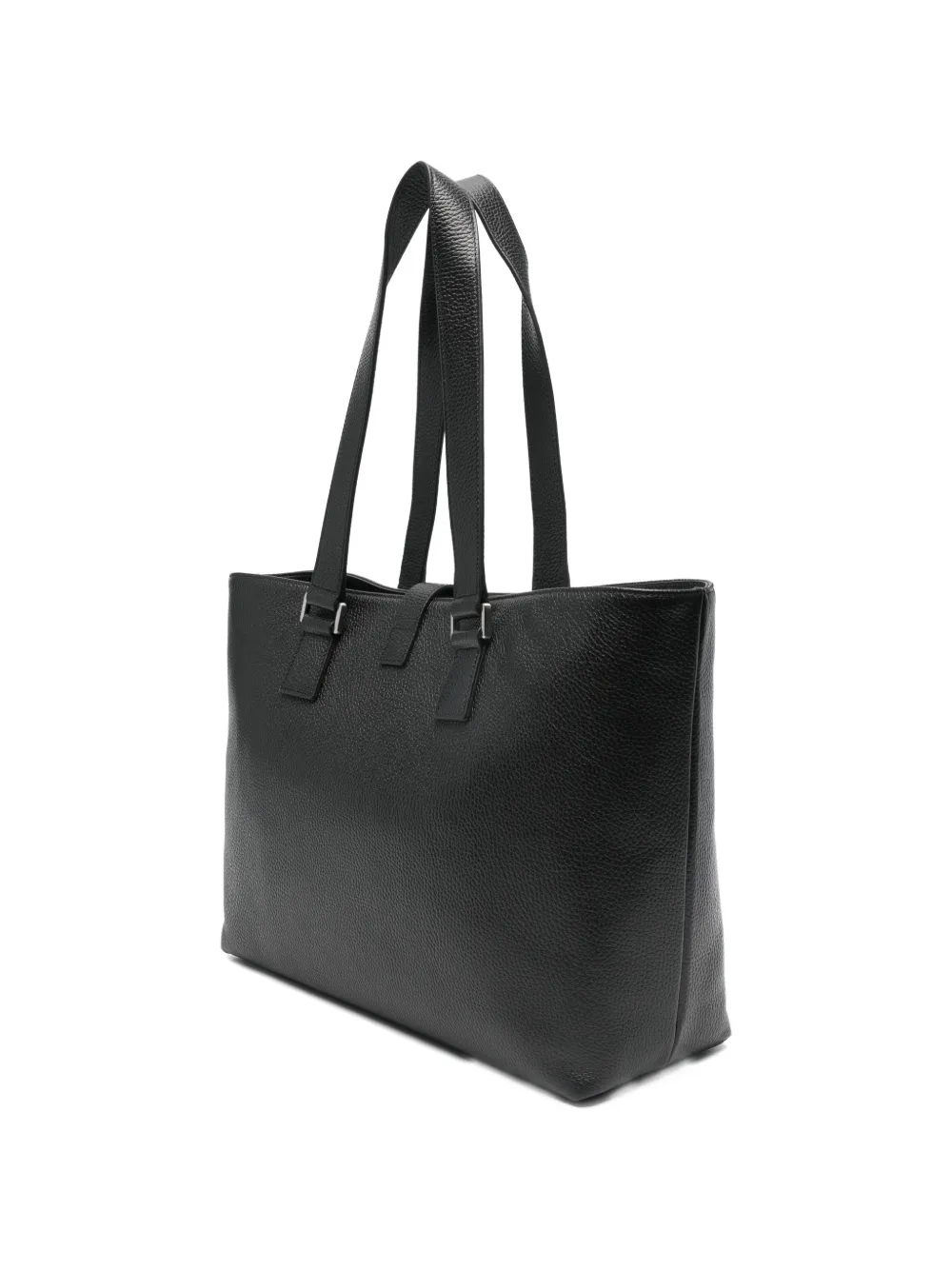 Emporio Armani レザー トートバッグ | ブラック | FARFETCH JP