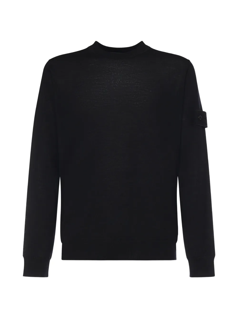 Stone Island patch crew-neck sweater - Schwarz