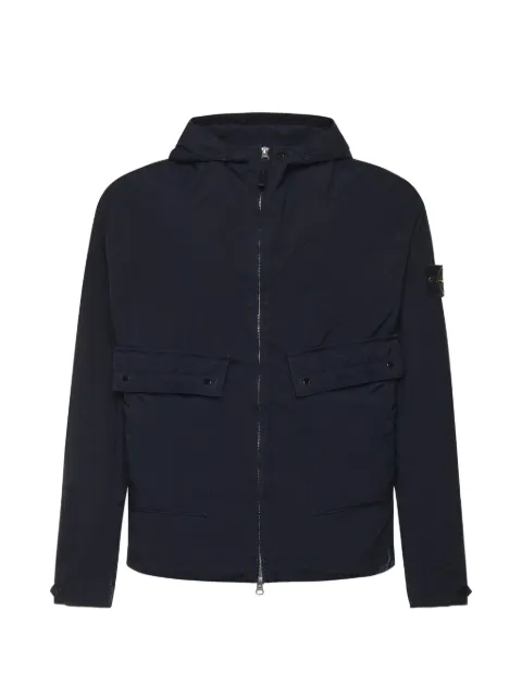 Stone Island flap-pocket hooded jacket
