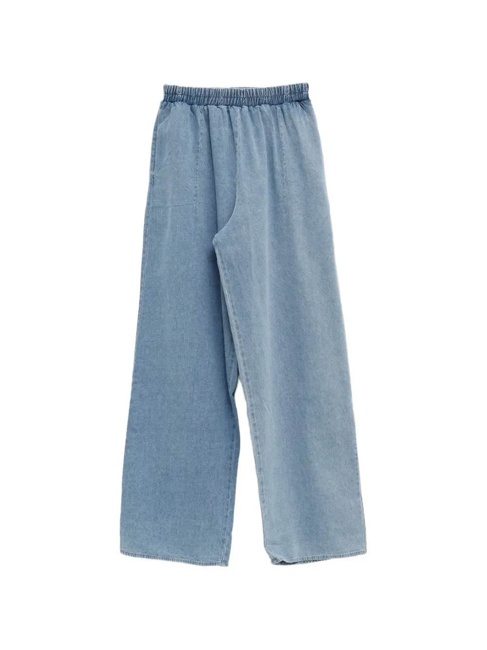 Elasticated Light Blue Wash Trousers