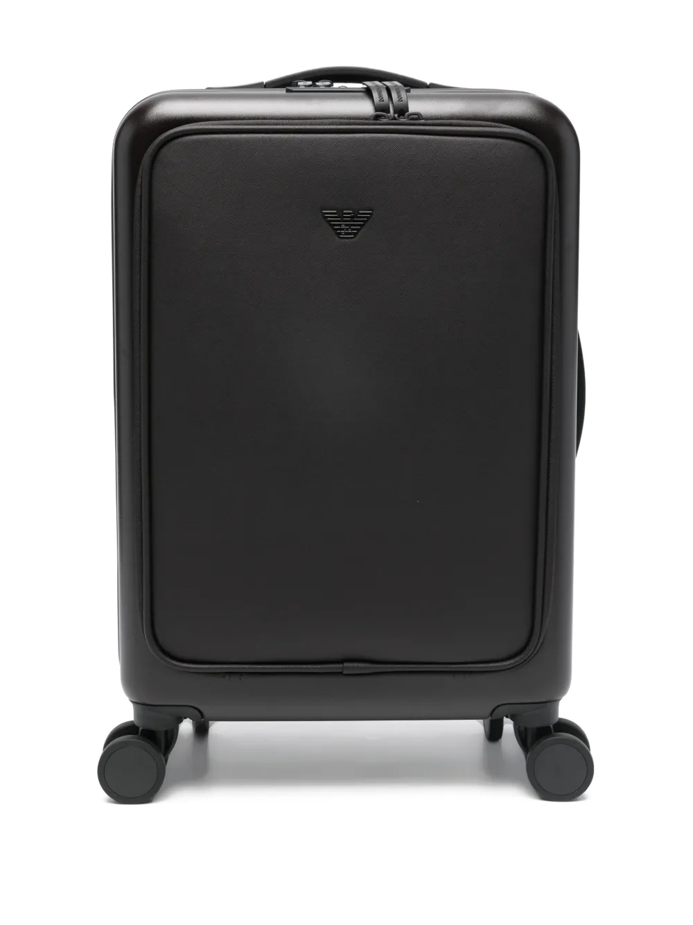Emporio Armani logo-plaque trolley - Marrone