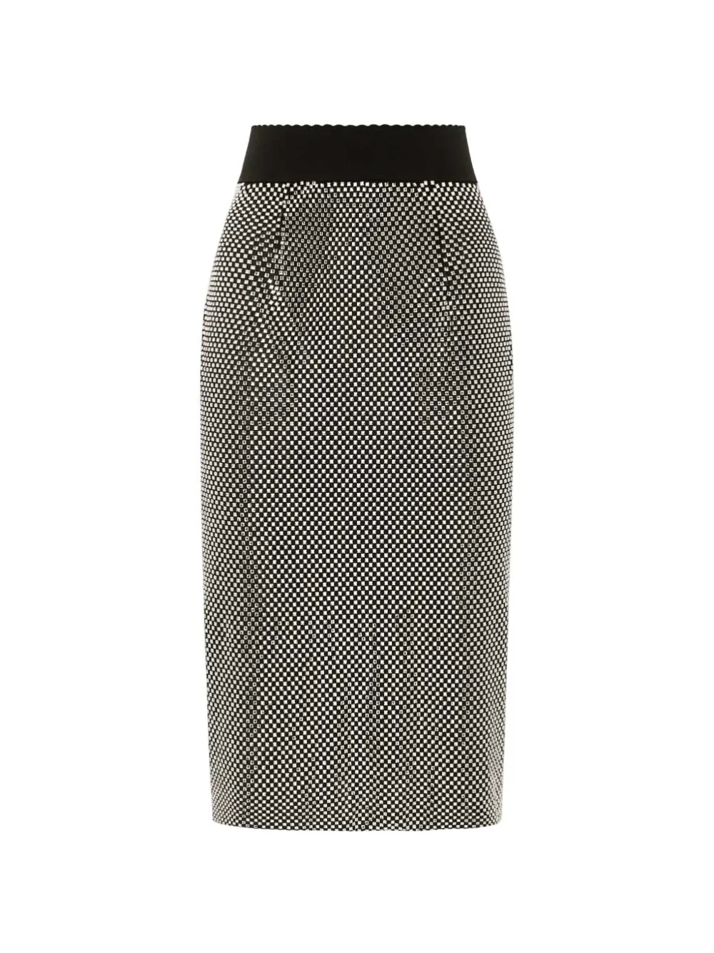 Dolce & Gabbana crystal mesh midi skirt - Argento