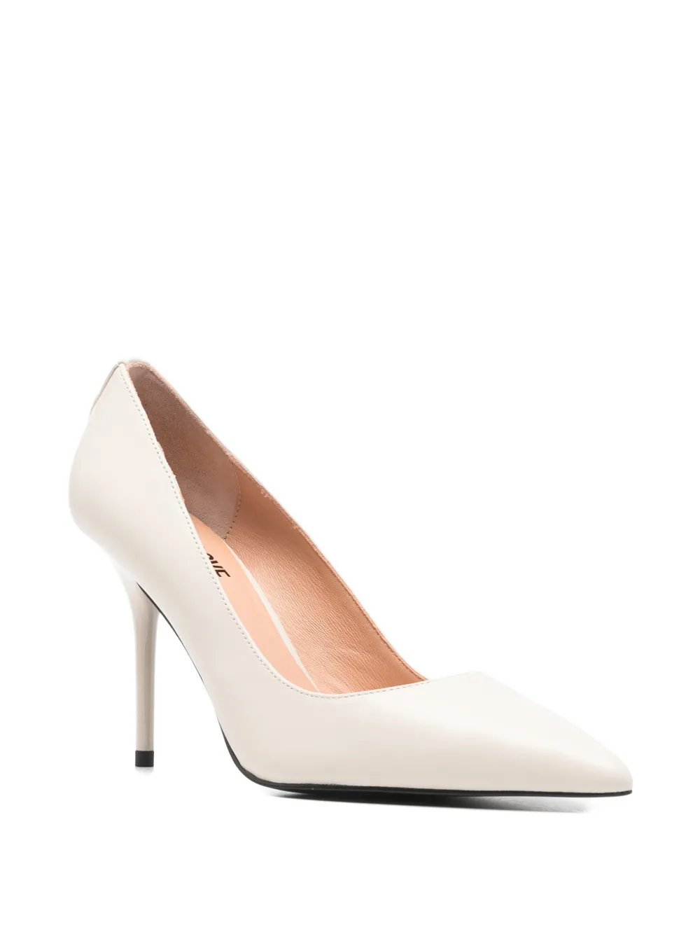 Love Moschino pointed-toe heeled pumps Beige
