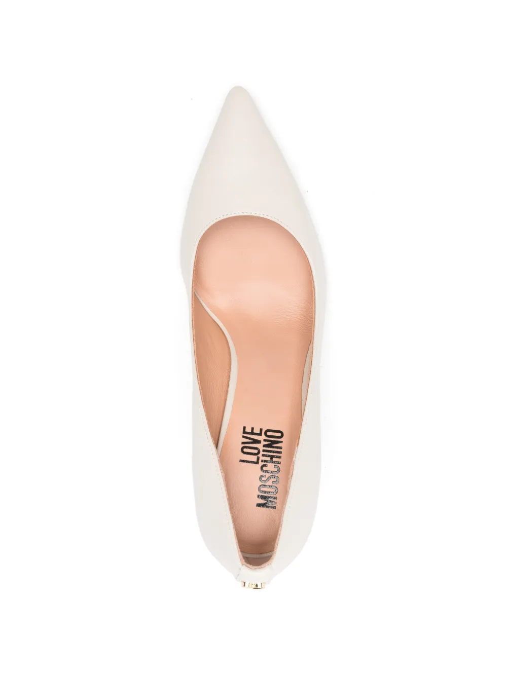 Love Moschino pointed-toe heeled pumps Beige