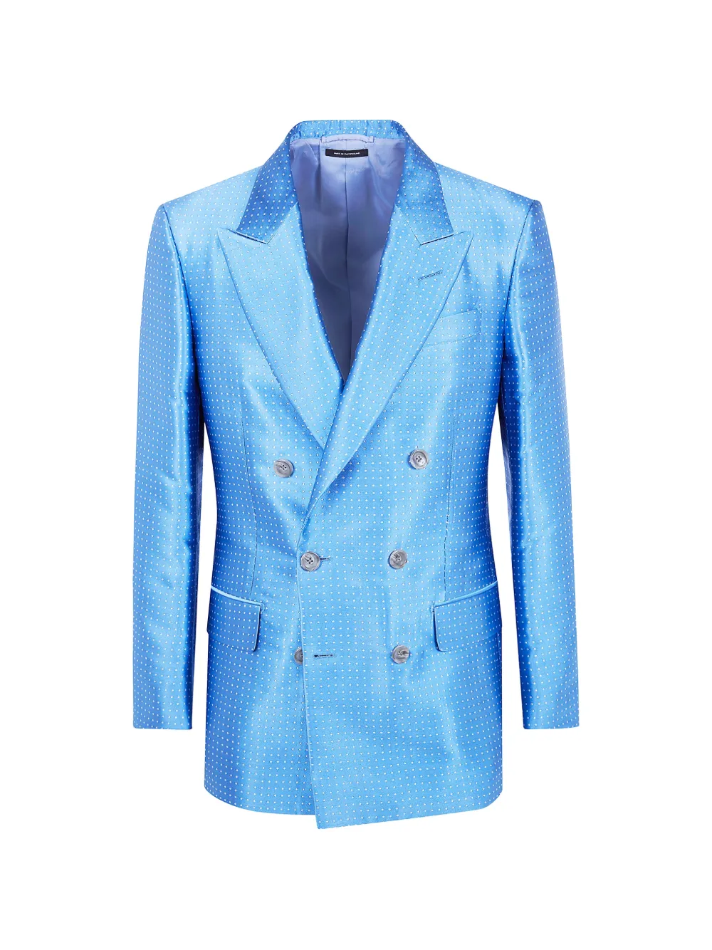 TOM FORD double-breasted polka-dot blazer - Blu