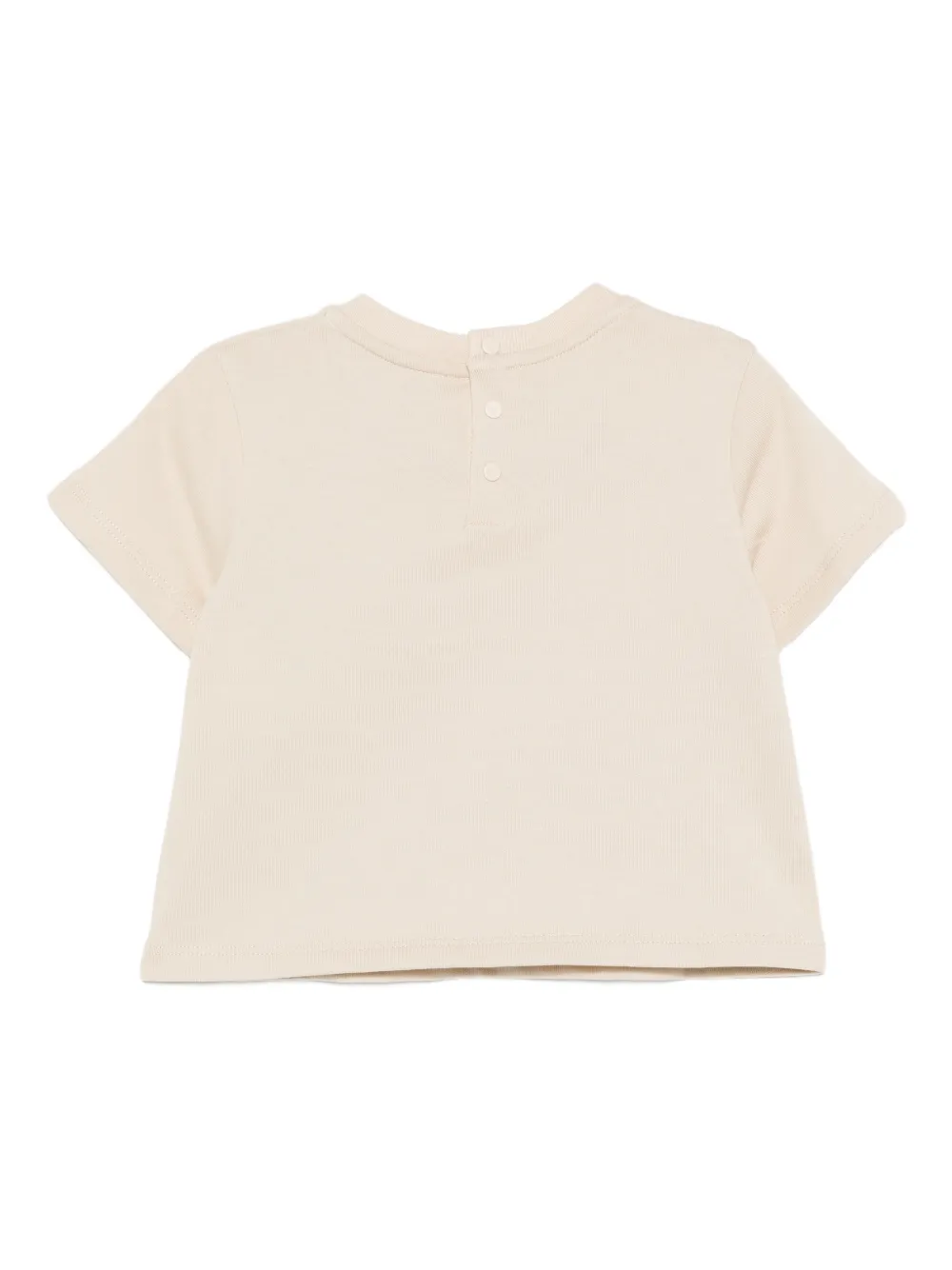 Emporio Armani Kids T-shirt met logopatch Beige