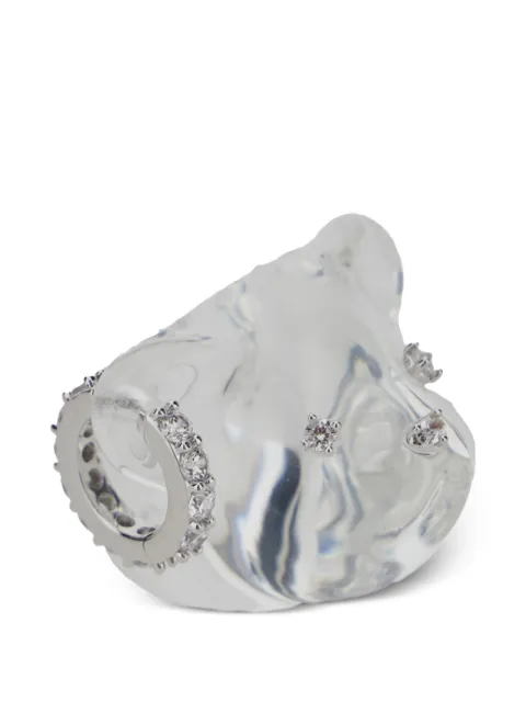 YVMIN bear embellished ring