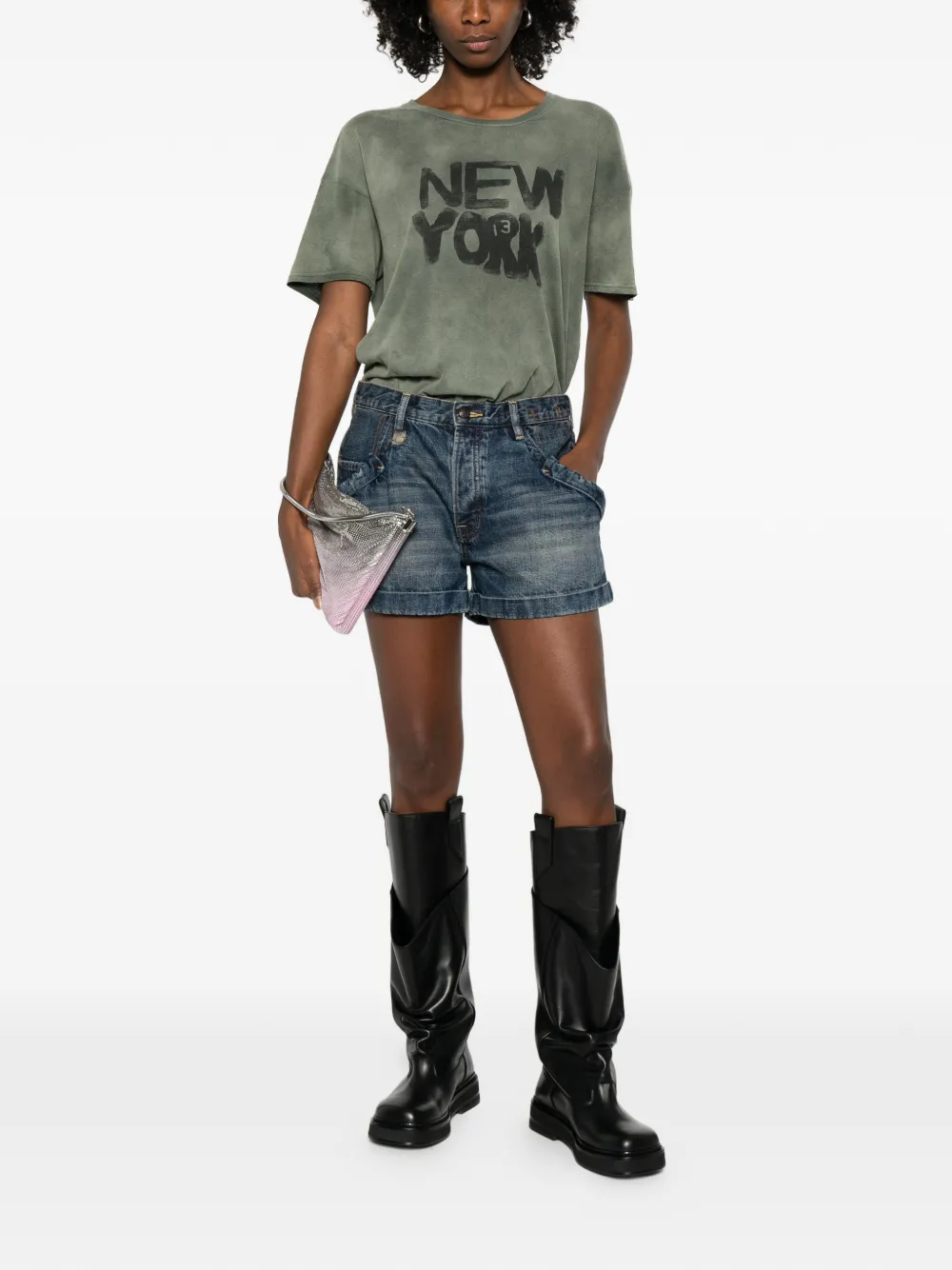  R13 Denim Shorts - Blue 