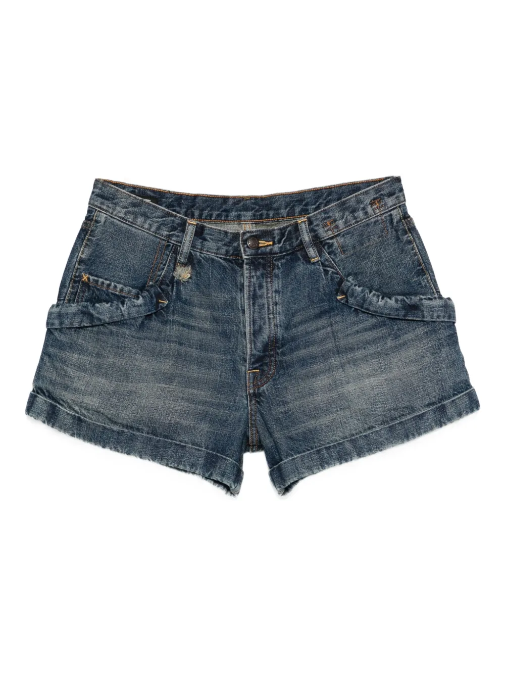 R13 denim shorts - Blu