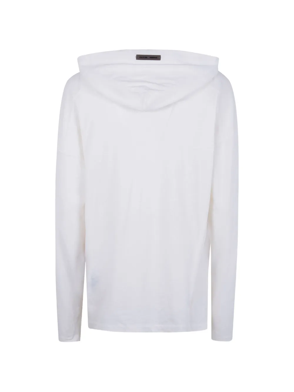 FEAR OF GOD ESSENTIALS logo-detail long-sleeve hoodie - Wit