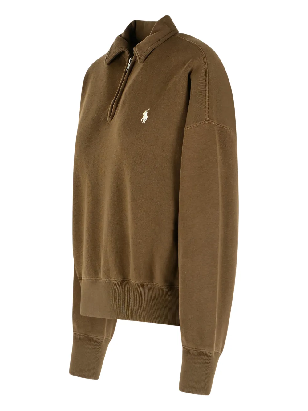 Polo Ralph Lauren Polotop met geborduurd logo en klassieke kraag Bruin