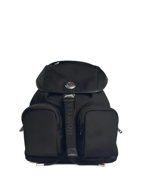 Moncler drawstring leather-trim backpack