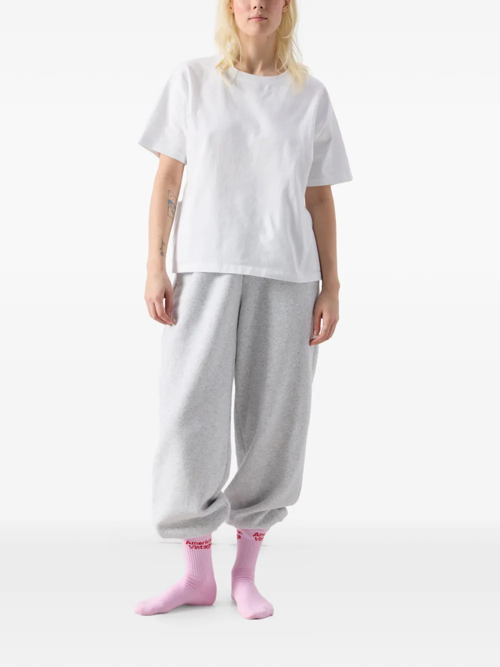 American Vintage Clypsun sokken met logo Roze