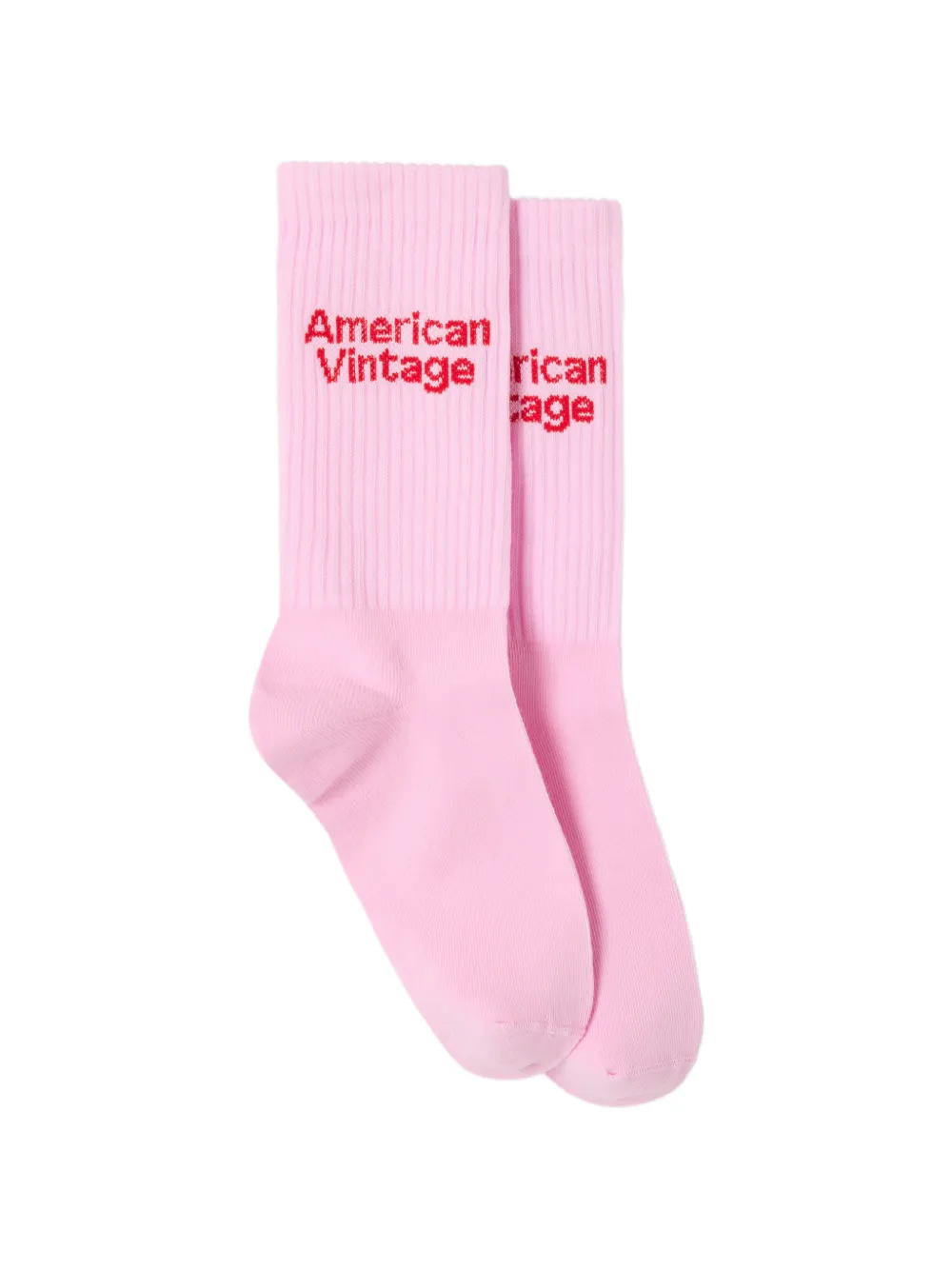 American Vintage Clypsun logo socks - Rosa