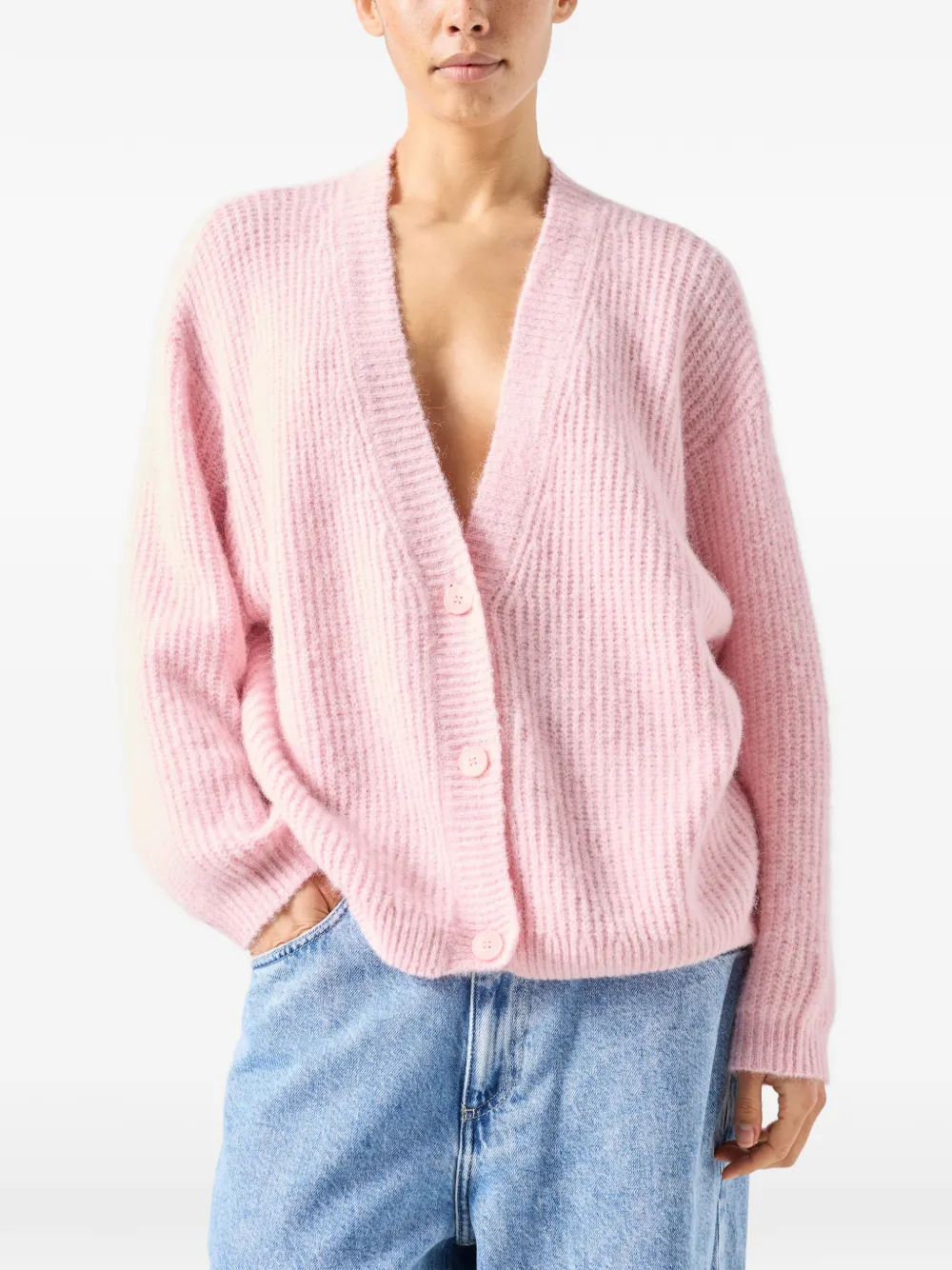 American Vintage East vest met lange mouwen Roze